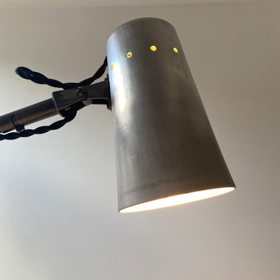 Image 1 of ANTIQUE 1950S INDUSTRIAL WORKSHOP SCONCE