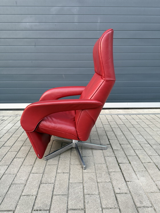 Image 1 of Poltrona relax Jori Symphony, recente, in pelle Celia rossa, taglia media, in ottime condizioni!