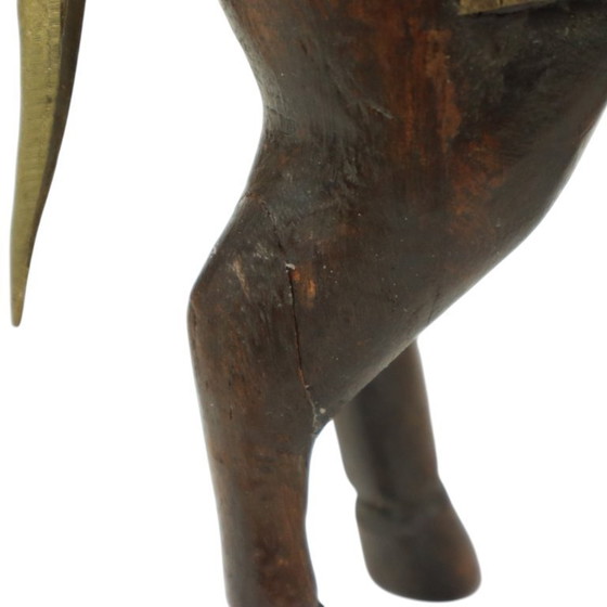 Image 1 of Cheval Marwari vintage en bois