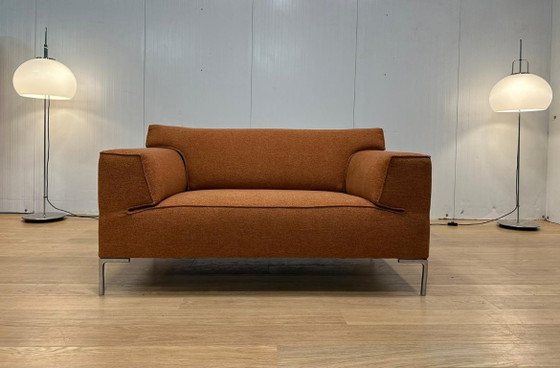 NEW UPHOLSTERED Design on Stock Bloq Loveseat + WARRANTY, 2 seaters, Other, Metal, Orange (photo 6 of 11)