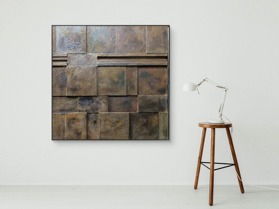 Image 1 of The Wall, oggetto da parete in rilievo minimalista