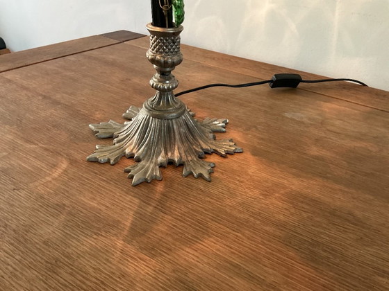 Vintage Italian Grape Lamp - Hollywood Regency - 3-Arm Murano Glass – Table lamps, Metal (photo 3 of 6)