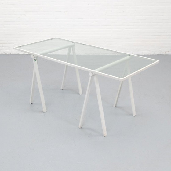 Image 1 of Trestle Bureau Rodney Kinsman Bieffeplast Italy '80s