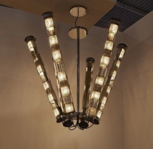DCW In The Tube Solar 6 – kroonluchters, Glass, Metal