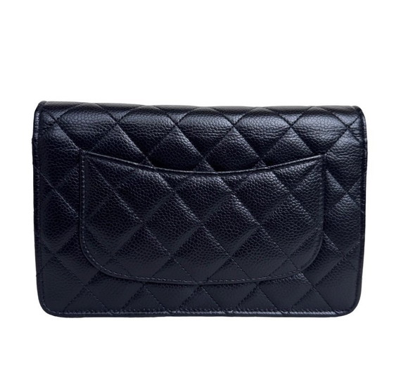 Image 1 of Chanel wallet on chain caviar