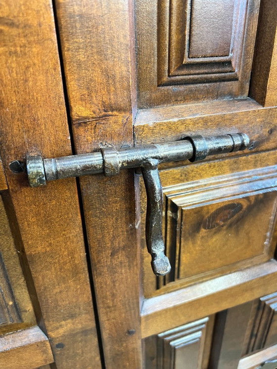 Image 1 of Vintage Spaanse Kast / Wandmeubel, Brutalistisch, 1960's