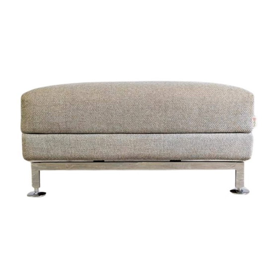 Image 1 of Brühl Moule taburete grande Otomano reposapiés Reposapiés gris