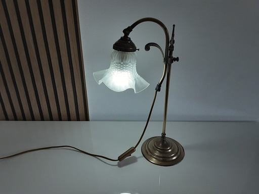 Brass Tulip Lamp