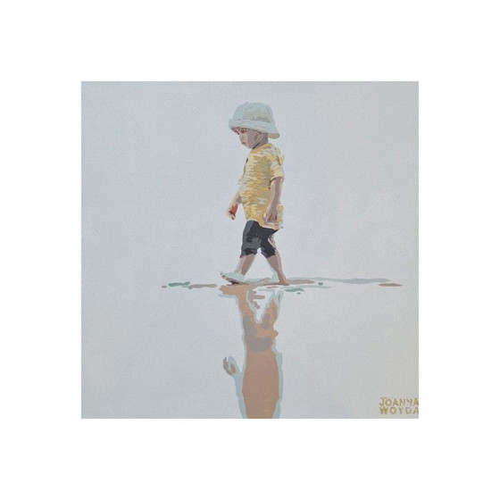 Image 1 of A Boy in a hat, Contemporary painting, Joanna Woyda