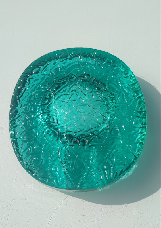 Kosta Boda Kunst Aschenbecher Massives Smaragdglas Ca.1970 – Dekorative Objekte (photo 5 of 15)