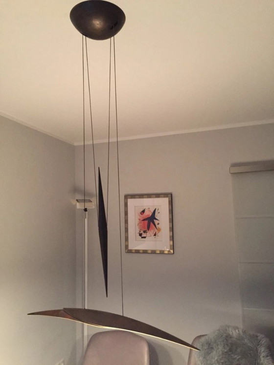 Image 1 of Solid bronze-copper Exodus table lamp