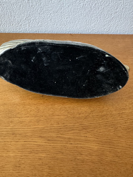 Image 1 of Gänseleberplatte zoomorph versilbertes Metall