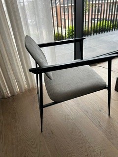2 poltrone DC Ethnicraft Lounge - Grigio chiaro – Metal, Textile (photo 4 of 7)