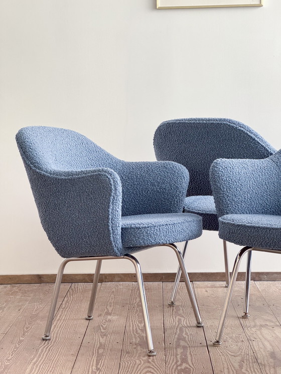 Image 1 of Executive Armchairs by Eero Saarinen for Knoll International, Germany, Set of 6
