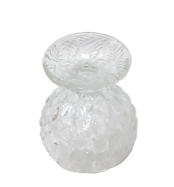 Image 1 of Vintage zware glazen kom op standaard