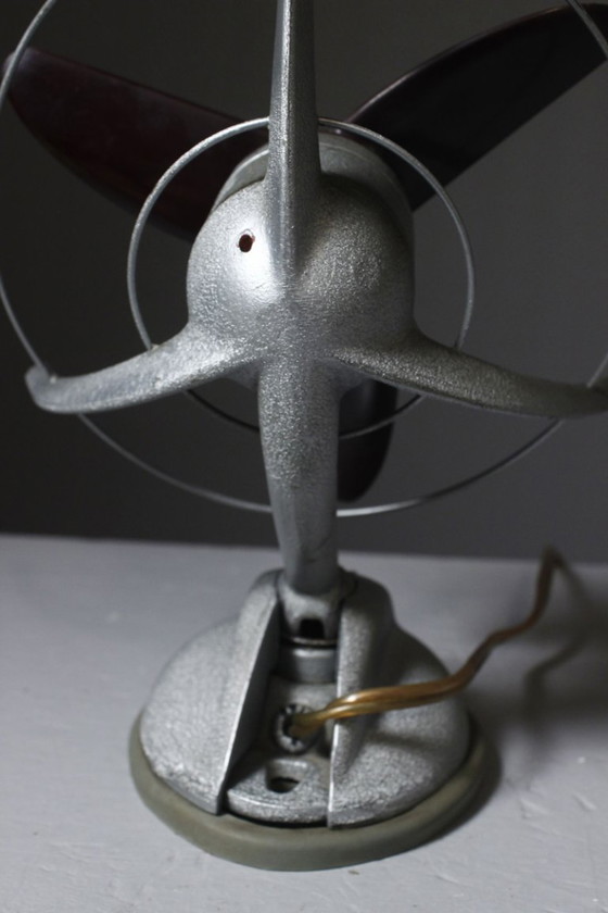 Ventilateur vintage Ercole Marelli design Streamline Italie 1950s – Objets déco, Plastic (photo 10 of 14)