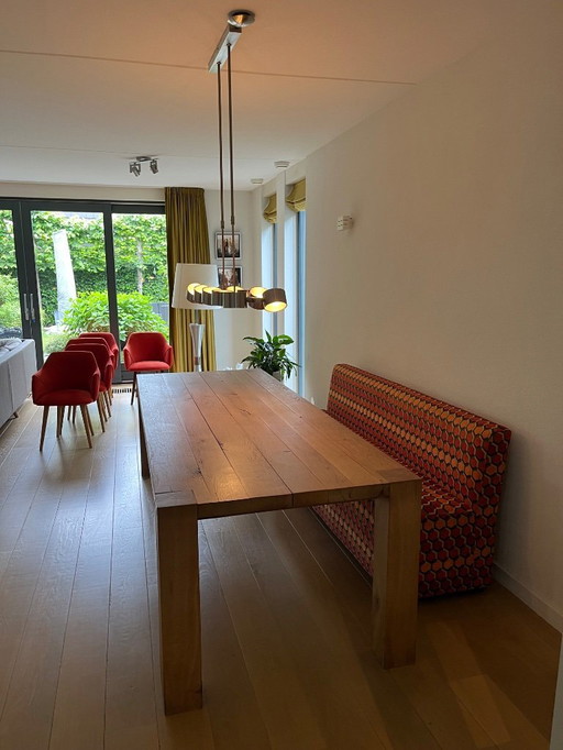 Robuuste eettafel van ZwaarTafelen (99x264,5)