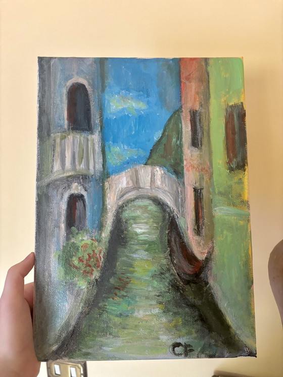 Dipinto Acrilico Paesaggio Veneziano – Dipinti e disegni, Canvas (photo 2 of 7)