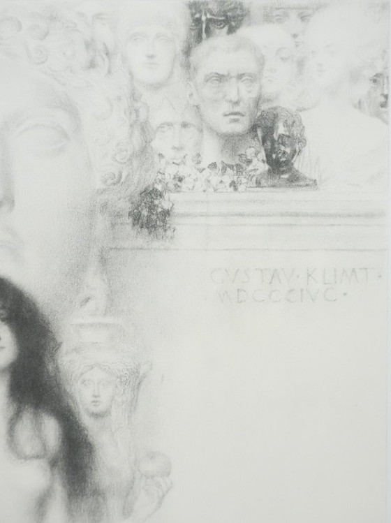 Gustav Klimt: De allegorie van de beeldhouwkunst, gesigneerde lithografie – Litho's & Zeefdrukken, Paper (photo 3 of 15)