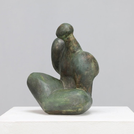 Image 1 of Scultura in bronzo espressiva, firmata JR, 1989