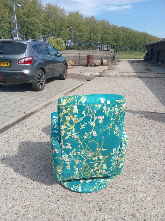 Image 1 of Swivel armchair in Van Gogh fabric