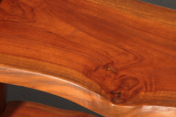 Image 1 of Una giocosa libreria francese di metà secolo in legno 1960