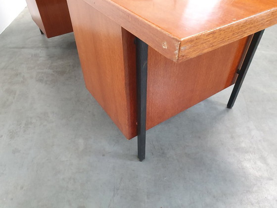 Image 1 of Knoll De Coene vintage teak desk 1950s