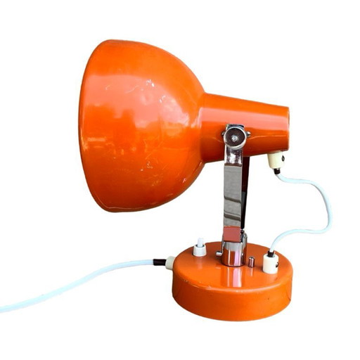 Oranje wandlamp, ontworpen door J. Hurka, Lidokov, Tsjecho-Slowakije, jaren 1960.