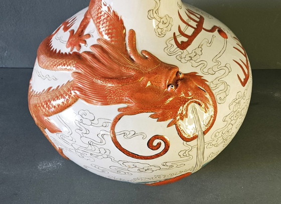 Image 1 of A FAMILLE ROSE PORCELAIN TIANQIUPING VASE