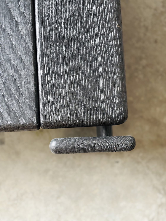 Image 1 of Black wooden coffee table - sleek and robust design