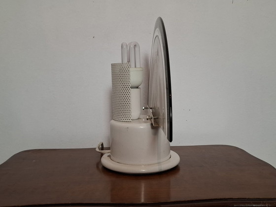 Lampe de table en verre de Murano des années 80, Zonca, Métal, Noir (photo 7 sur 8)