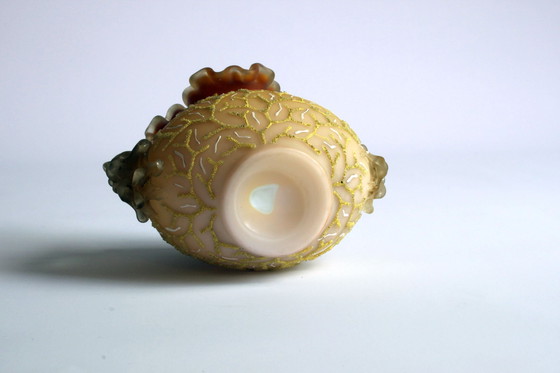 Image 1 of Victorian Glass Coralene Vase, Late 19th Century