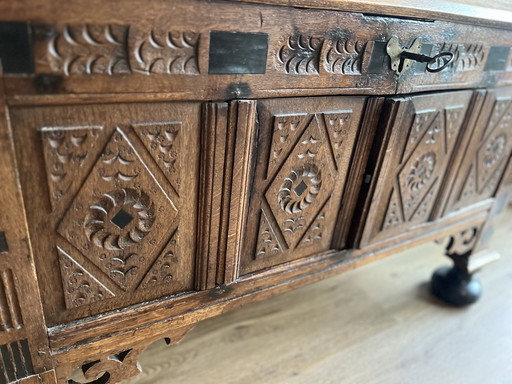 Antique blanket cabinet
