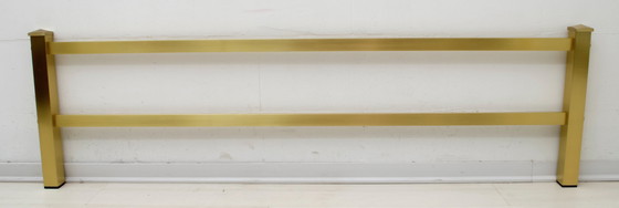 Image 1 of Letto matrimoniale in oro, ottone e bronzo di Luciano Frigerio, stile metà del secolo scorso.