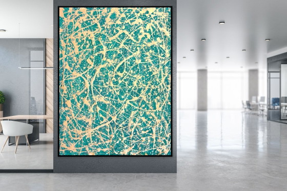 Jürgen Angeler - Molto Vivace Gold – Paintings & Drawings, Canvas (photo 8 of 16)
