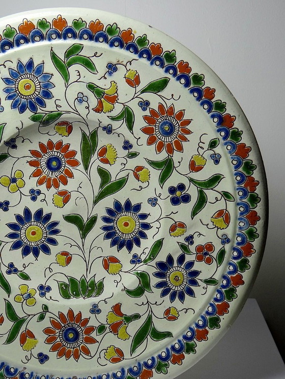 Image 1 of Thun enamel dish signed Schoch-Läderach old Swiss artisanal & rare