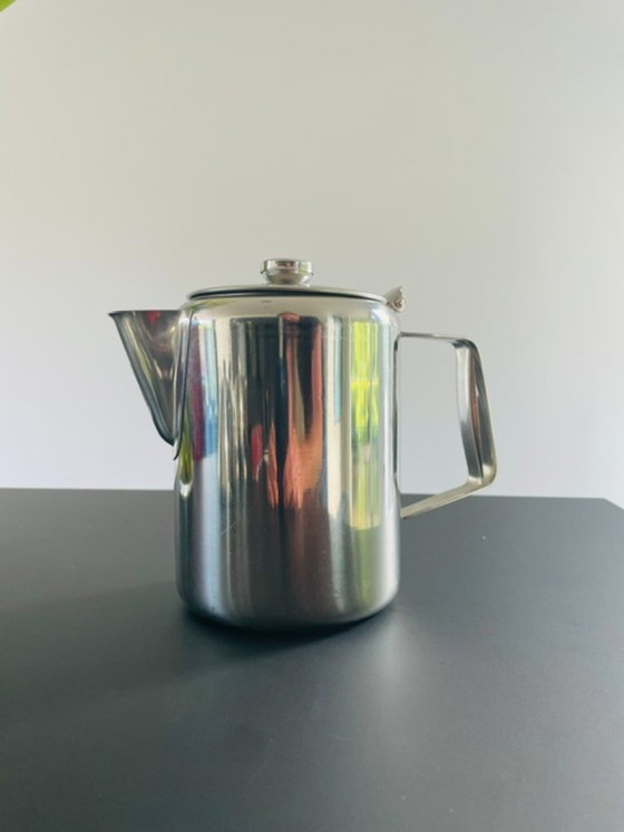 Image 1 of Caffettiera vintage in acciaio inox da 1,5 litri