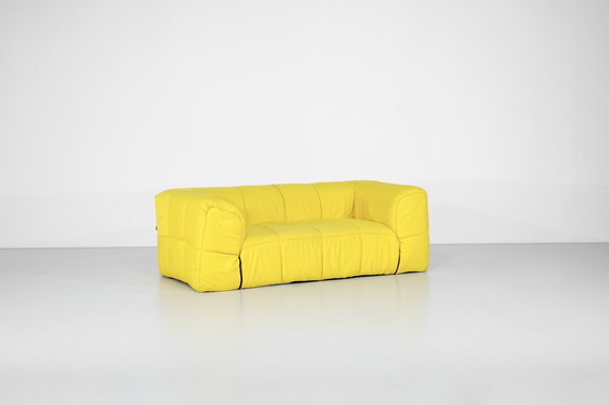 Image 1 of Strips" yellow sofa by Cini Boeri for Arflex, Italy 1968.