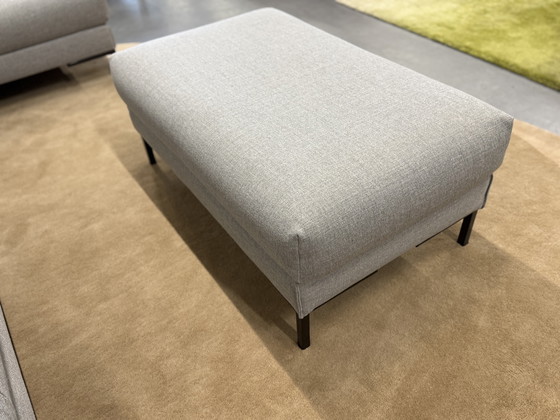 Image 1 of Design on stock Aikon Footstool gray fabric