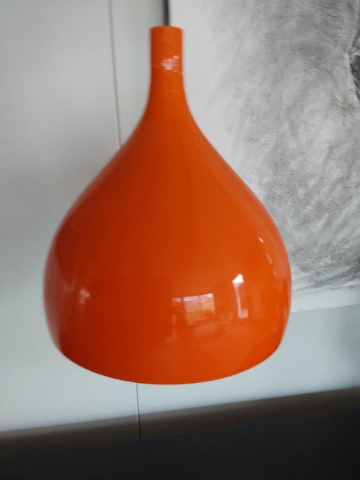 Orange Venini Massimo Vignelli pendant lamp