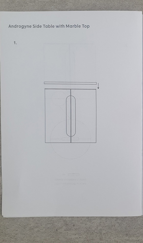 Image 1 of Tavolino laterale Last con piano in marmo (Androgyne) - Audo Copenhagen (Menu)