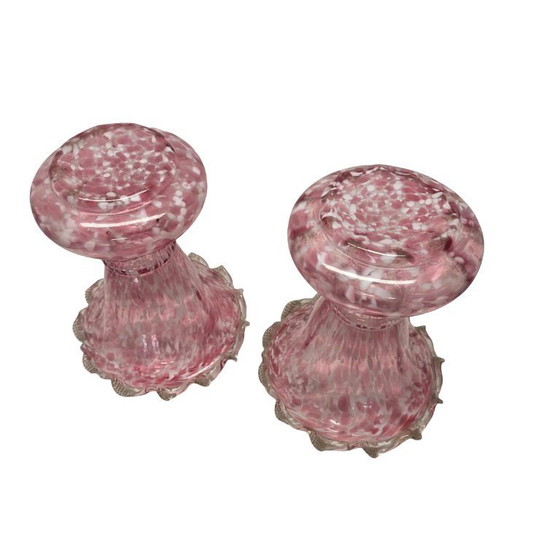 Image 1 of Set di 2 vasi Clichy Art Nouveau rosa