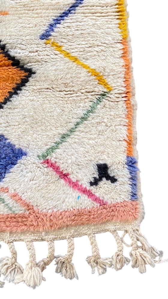 Image 1 of Handgemaakte Berber Beni Ouarain Stijl Tapijt – 100% Wol – Atlasgebergte – 250 x 150 cm