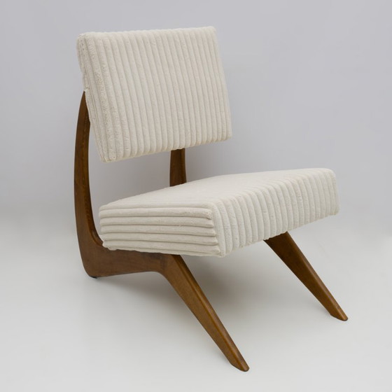 Image 1 of Ein Paar Adrian Pearsall Midcentury-Loungesessel aus Walnussholz für Craft Associates