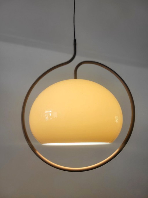 Vintage Space Age pendant lamp by Dijkstra from 1970
