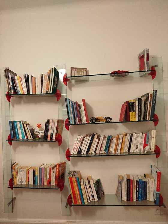 Image 1 of Roche Bobois design wandplank van glas (prijs bespreekbaar)