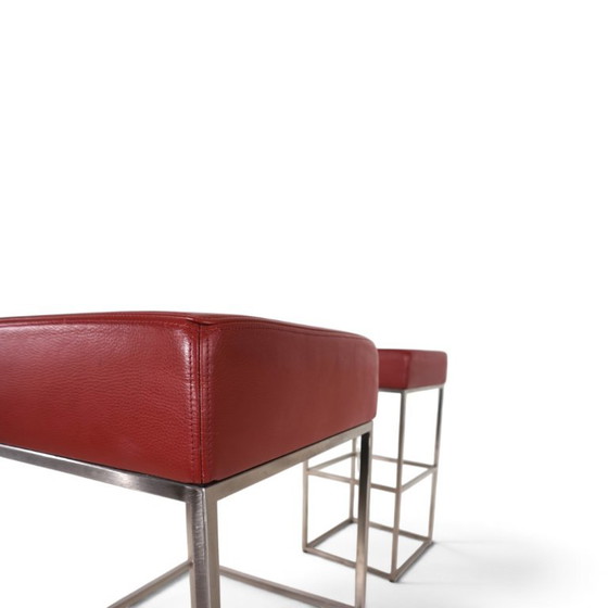 De Sede Set di 3 Sgabelli da bar in pelle DS 218/55 di Paolo Piva, 2000 – Leather (photo 7 of 16)