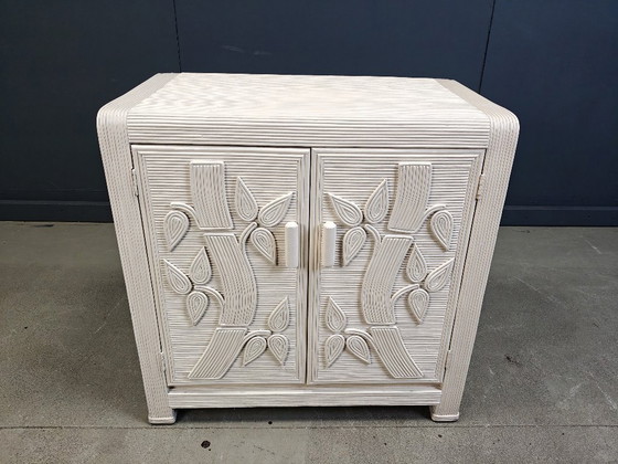 Image 1 of Mobile vintage in ancia tropicale spaccata, anni '70