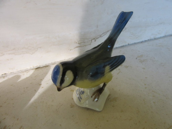 Image 1 of Figurine d'oiseau en porcelaine Goebel, mésange bleue, vintage