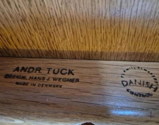 Original 60Ties Hans J Wegner Voor Andreas Tuck Denmark Eetkamertafel At327